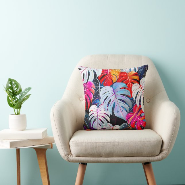 Paradies Jungle Tropical Foliage Kissen (Stuhl )