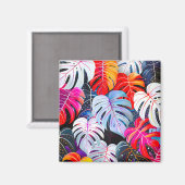 Paradies Jungle Tropical Foliage Magnet (Vorderseite/Rückseite)