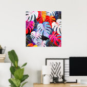 Paradies Jungle Tropical Foliage Poster (Heimbüro)