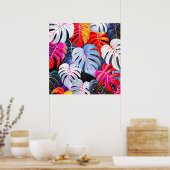 Paradies Jungle Tropical Foliage Poster (Küche)