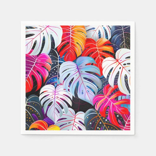 Paradies Jungle Tropical Foliage Serviette (Vorderseite)