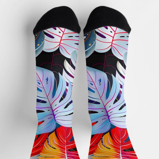 Paradies Jungle Tropical Foliage Socken (Oben)