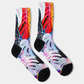 Paradies Jungle Tropical Foliage Socken (Rechts)
