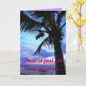 Paradies Karte (Gelbe Blume)