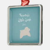 Paradies kleines Lamm 2011 Silbernes Ornament (Links)