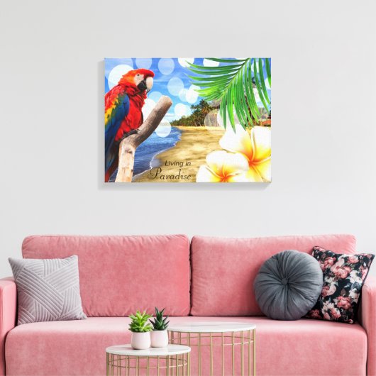 Paradies leben leinwanddruck (Insitu (Wohnzimmer))