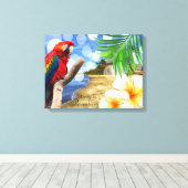 Paradies leben leinwanddruck (Insitu (Holzboden))