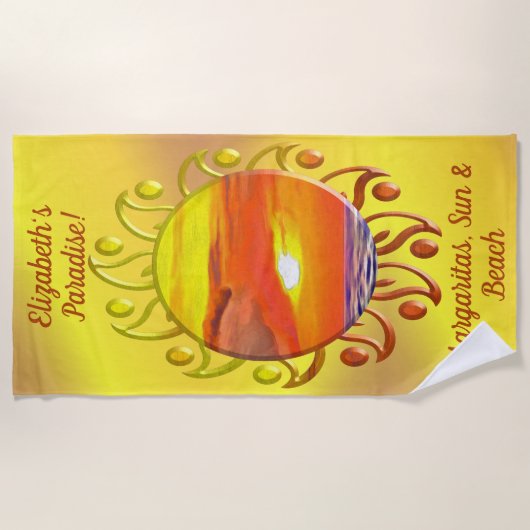 Paradies Margaritas 2443 Strandtuch (Vorderseite)