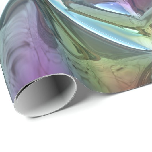 Paradies mit Abstraktem Muster Geschenkpapier (Rolleneckpunkt)