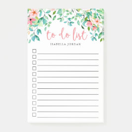 Paradies Mit Monogramm Blütenliste Post-it Klebezettel