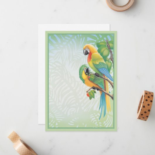 Paradies © mitteilungskarte (Vorderseite/Rückseite Beispiel)