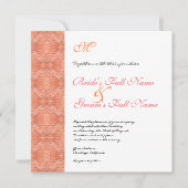 Paradies Moderne Blume 1, Einladung zur Hochzeit (Vorderseite)