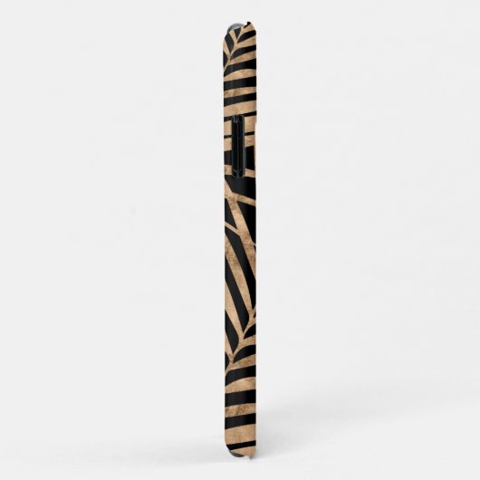 Paradies Palm Hawaiian Tropical- Gold & Black Case-Mate iPhone Hülle (Hinten/Rechts)