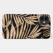 Paradies Palm Hawaiian Tropical- Gold & Black Case-Mate iPhone Hülle (Rückseite (Horizontal))