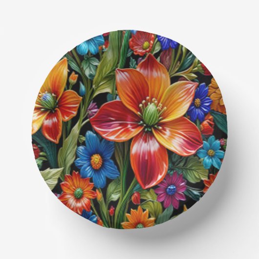 Paradies - Papierplatte Pappteller (Vorderseite)