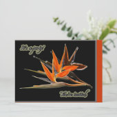 Paradies-Party Einladung (Stehend Vorderseite)