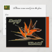 Paradies-Party Einladung (Vorne/Hinten)