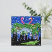 Paradies-Party in den Art-hellen Lichtern - SRF Einladung (Stehend Vorderseite)