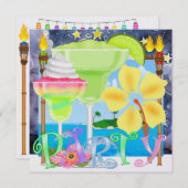 Paradies PARTY / Luau - SRF Einladung (Vorne/Hinten)