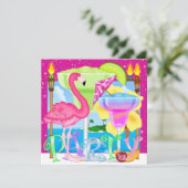 Paradies PARTY / Luau - SRF Einladung (Stehend Vorderseite)