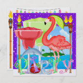 Paradies PARTY / Luau - SRF Einladung (Vorne/Hinten)