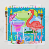 Paradies PARTY / Luau - SRF Einladung (Vorne/Hinten)