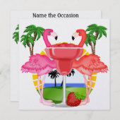 Paradies-Party - SRF Einladung (Vorne/Hinten)