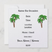 Paradies-Party - SRF Einladung (Rückseite)