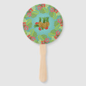 Paradies "Party wie Ananas" "Hawaiian Luau" Fächer (Vorderseite)