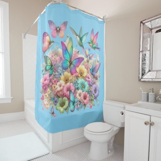 Paradies Pastel Duschvorhang (Beispiel)