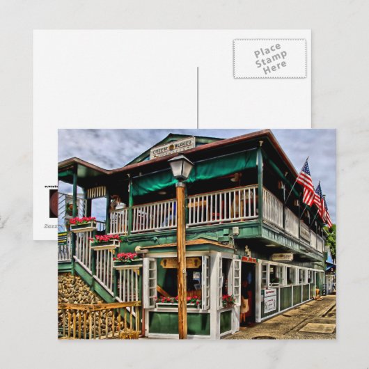 Paradies Postkarte (Vorne/Hinten)