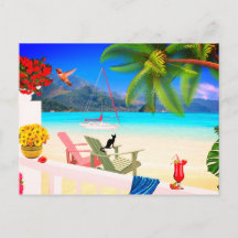 Paradies Postkarte