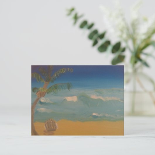 Paradies Postkarte (Stehend Vorderseite)