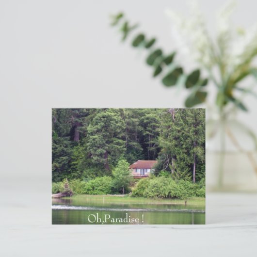 Paradies Postkarte (Stehend Vorderseite)