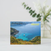 Paradies Postkarte (Stehend Vorderseite)