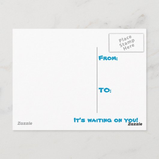 Paradies Postkarte (Rückseite)