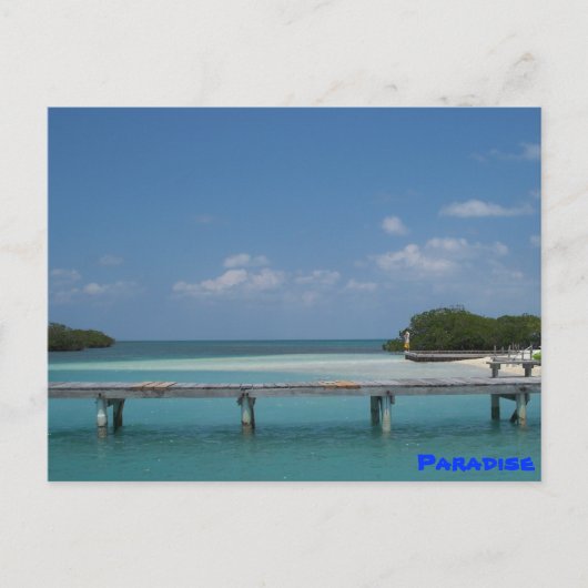 Paradies Postkarte (Vorderseite)