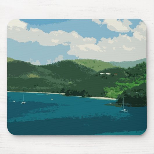 Paradies Retro Mousepad (Vorne)