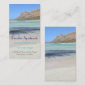 Paradies-Strand-Visitenkarte Visitenkarte (Vorne/Hinten)