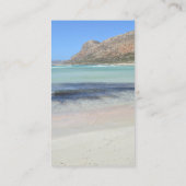 Paradies-Strand-Visitenkarte Visitenkarte (Rückseite)