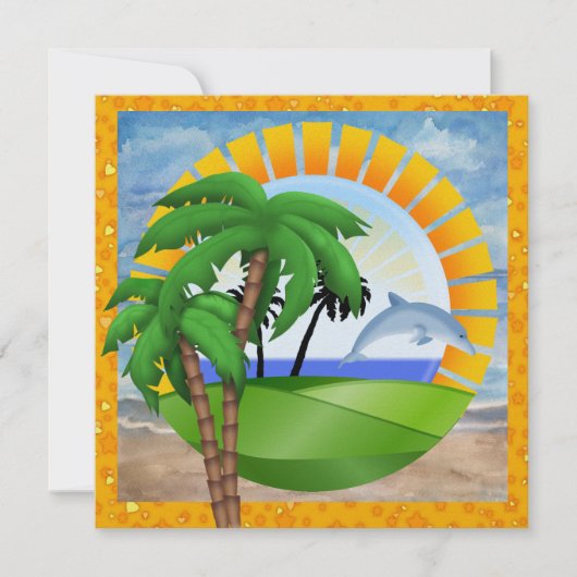 Paradies - Surf - SRF Einladung (Vorderseite)