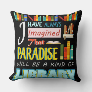 Paradies Text Kissen