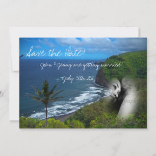 Paradies-Themen-Einladung Save The Date
