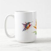 Paradies- und Kolibri in Aquarellfarben Kaffeetasse (Links)