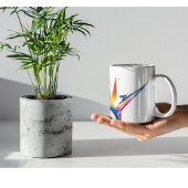 Paradies- und Kolibri in Aquarellfarben Kaffeetasse