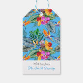 Paradies- und Orchideengarten Sommerblauer Garten Geschenkanhänger (Rückseite)