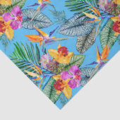 Paradies- und Orchideengarten Sommerblauer Garten Seidenpapier (Detail)