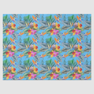 Paradies- und Orchideengarten Sommerblauer Garten Seidenpapier
