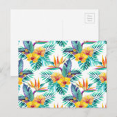 Paradies- und Orchideenvogel 2 Postkarte (Vorne/Hinten)