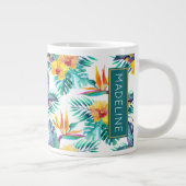 Paradies- und Orchideenvogel| Name hinzufügen Jumbo-Tasse (Rechts)
